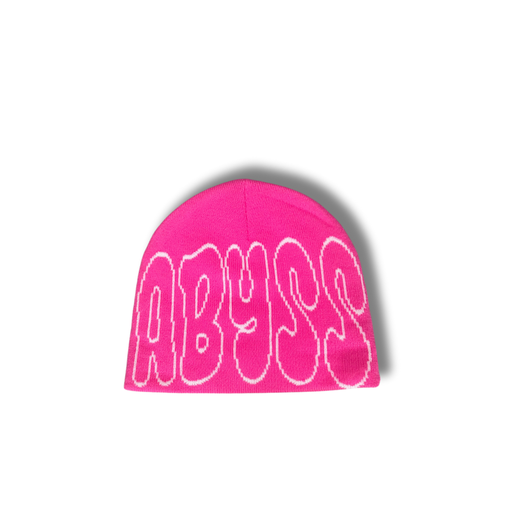 Abyss Bubble Knit Beanie - Pink
