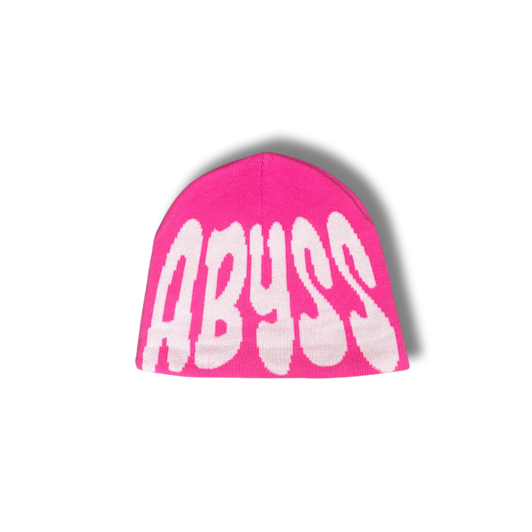 Abyss Bubble Knit Beanie - Pink